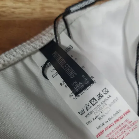 Nude Ribbed Tie Dye High Leg Bikini Bottoms and Top - Picture 6 of 6